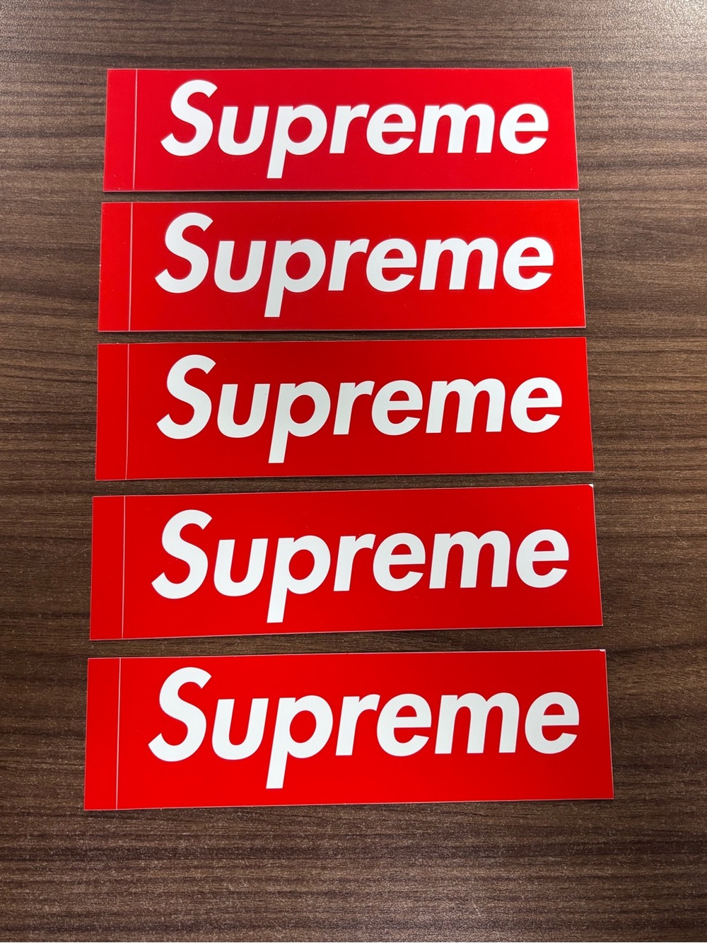 Supreme Red Box Slab Sticker NY lot of 5